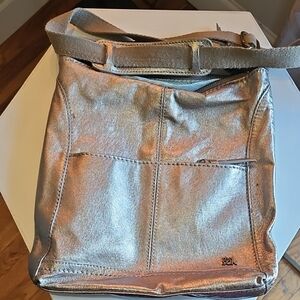 The Sak Silver Crossbody Bag